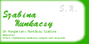 szabina munkacsy business card